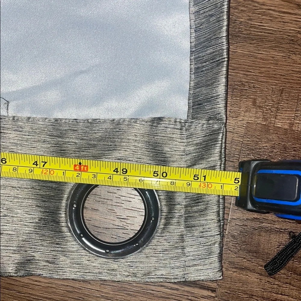 2 -Elegant Gray Blackout Curtains
